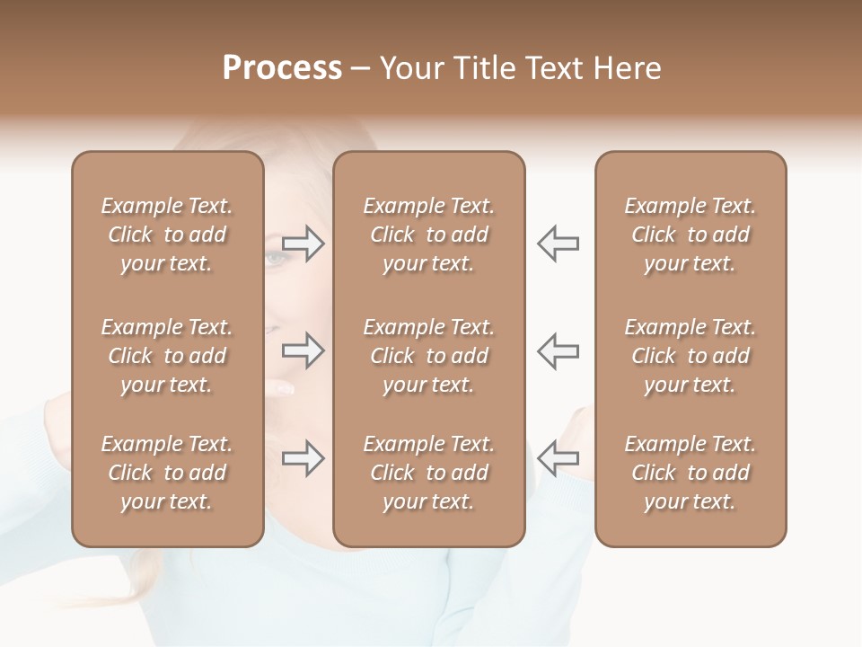 Nice Businesswoman Blonde PowerPoint Template