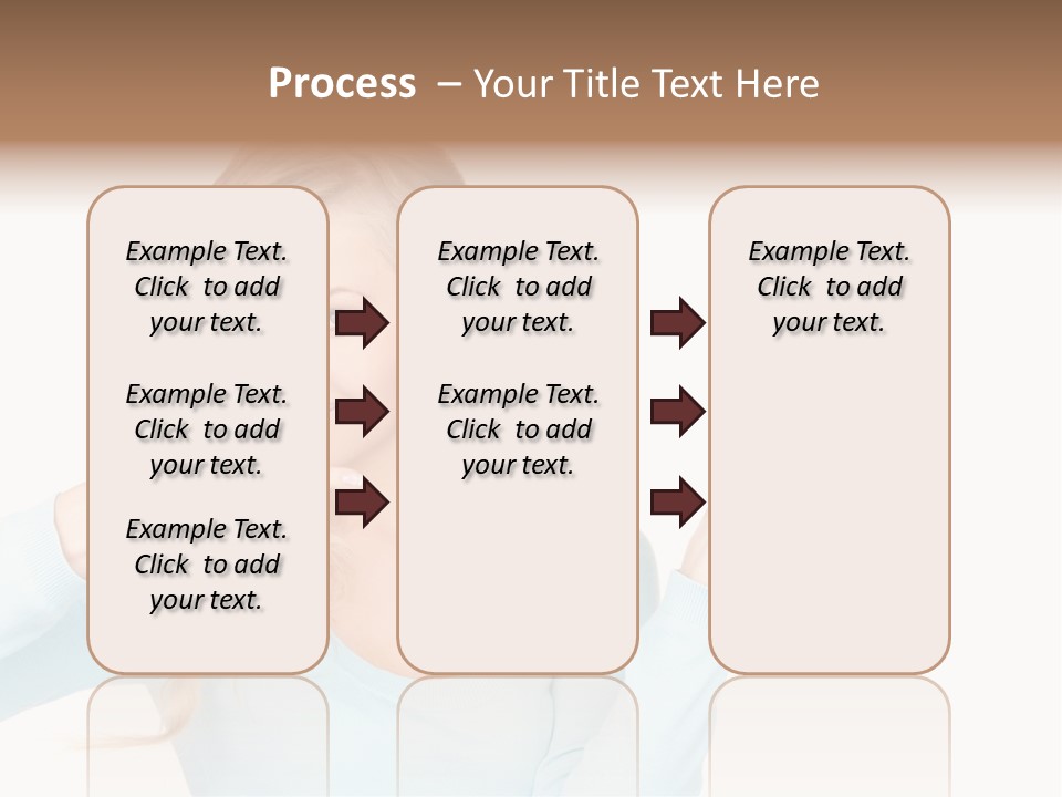 Nice Businesswoman Blonde PowerPoint Template