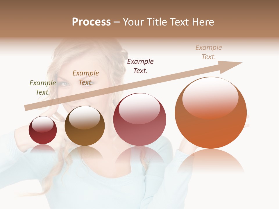 Nice Businesswoman Blonde PowerPoint Template