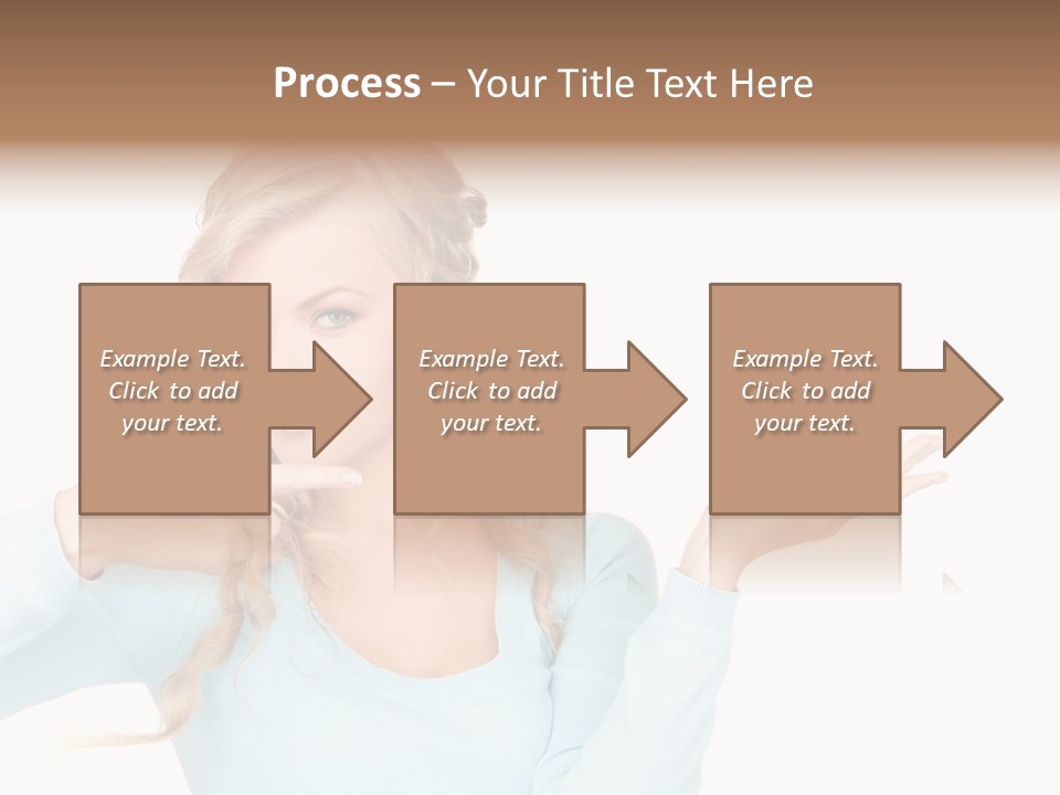 Nice Businesswoman Blonde PowerPoint Template