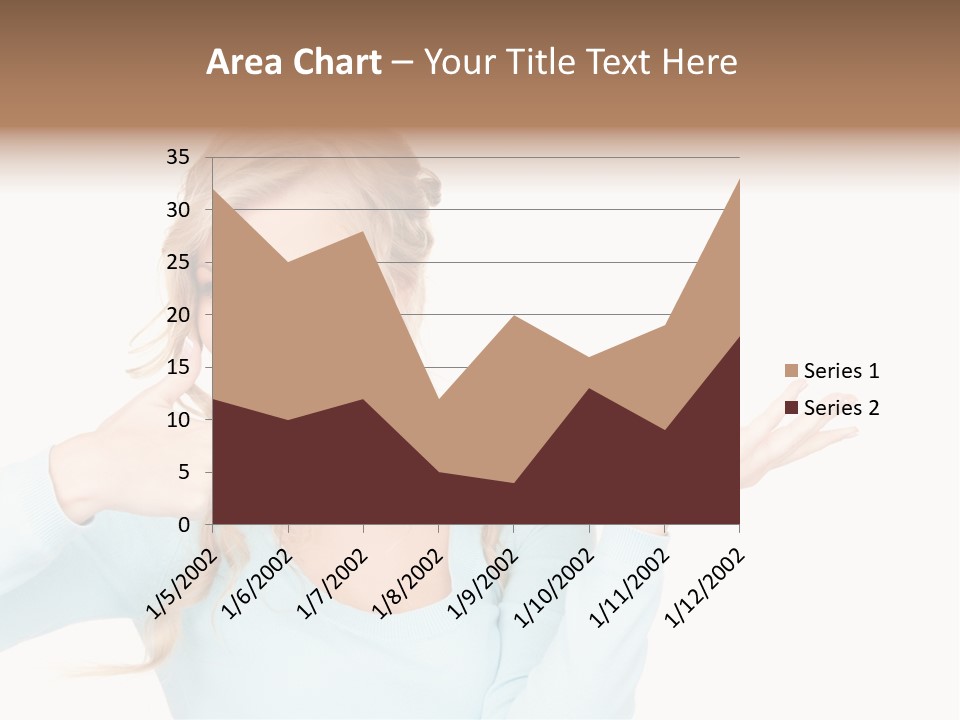 Nice Businesswoman Blonde PowerPoint Template