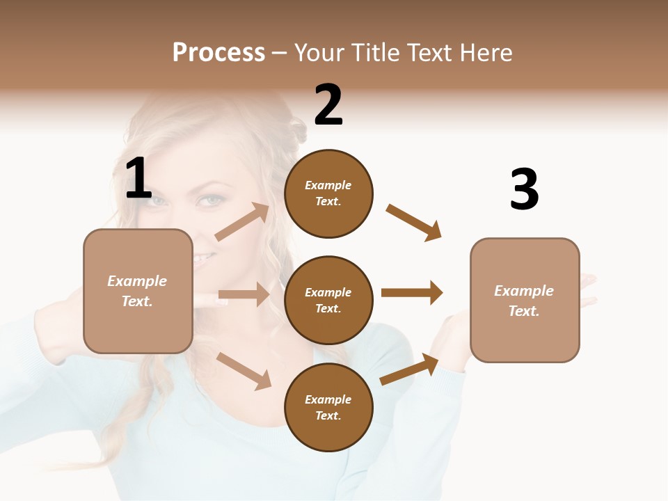 Nice Businesswoman Blonde PowerPoint Template