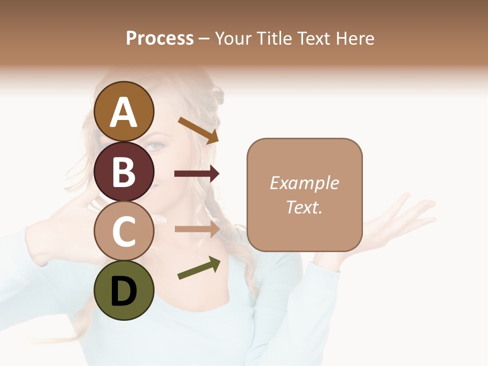 Nice Businesswoman Blonde PowerPoint Template