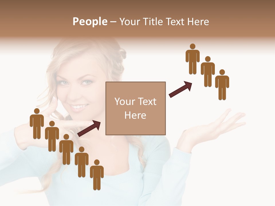Nice Businesswoman Blonde PowerPoint Template