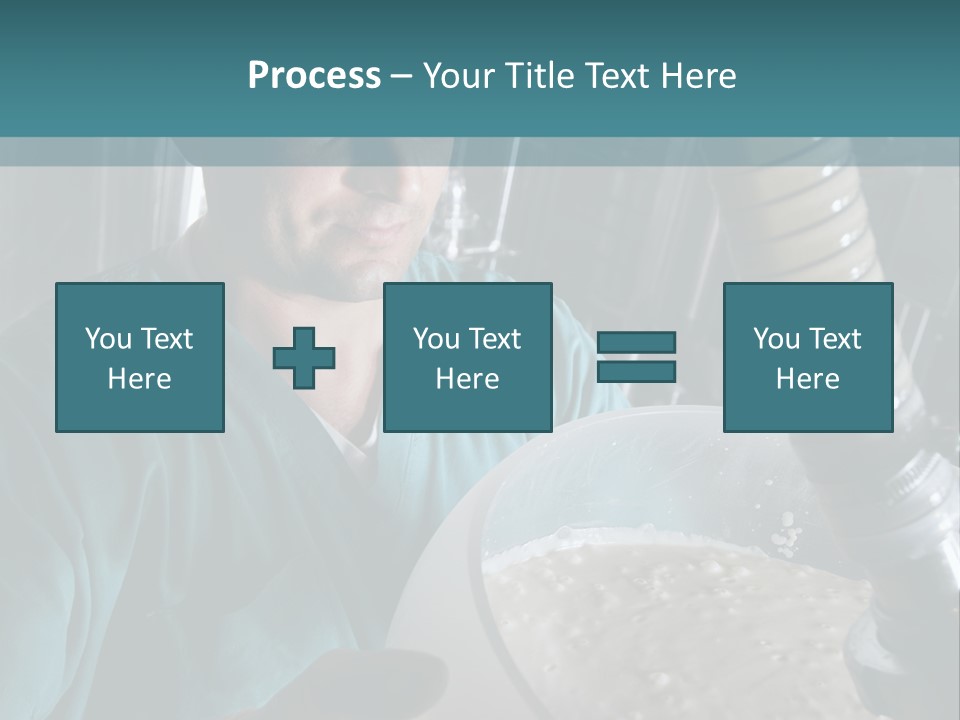 Dairy Yogurt Process PowerPoint Template