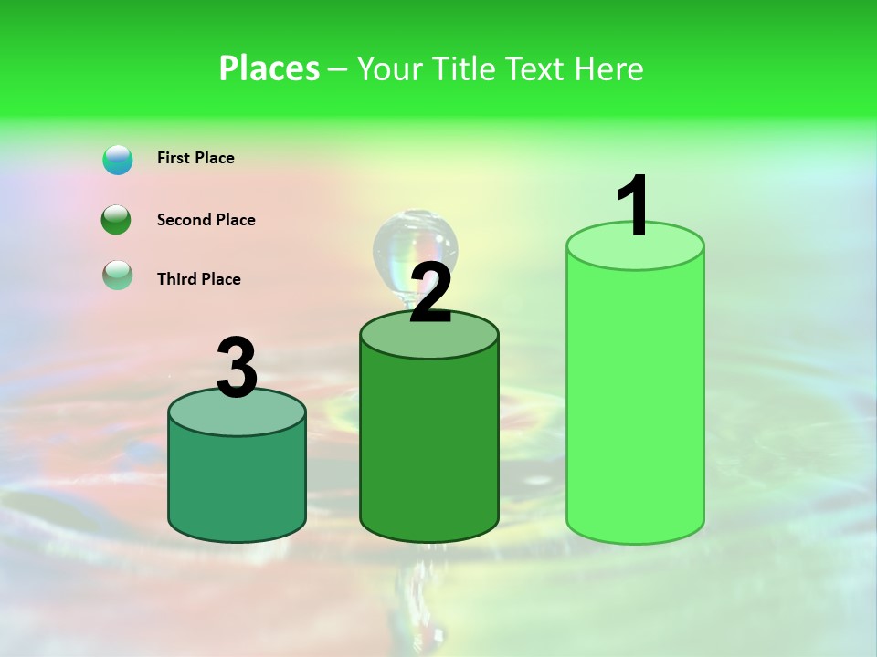 Circle Splash Droplet PowerPoint Template