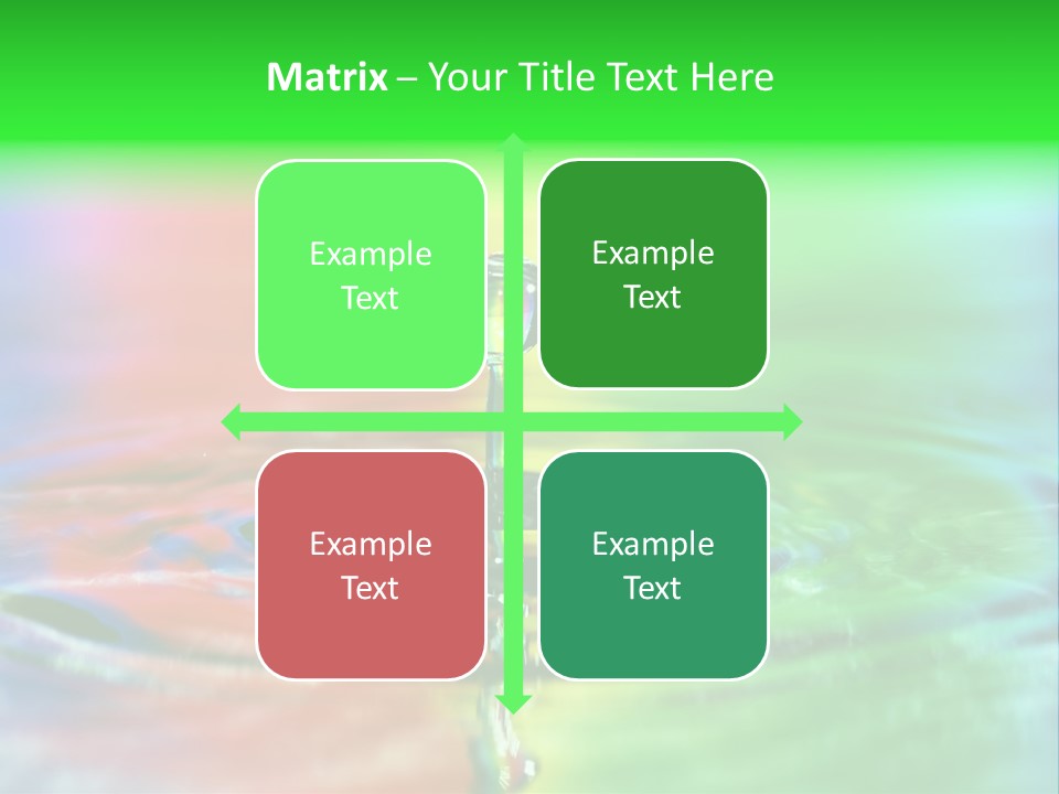 Circle Splash Droplet PowerPoint Template