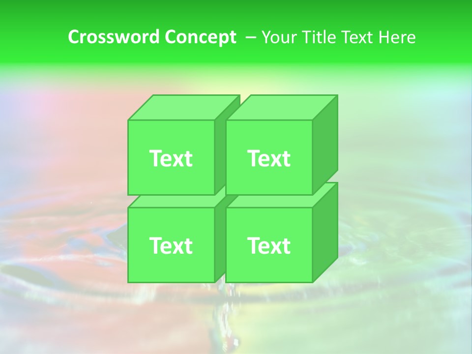 Circle Splash Droplet PowerPoint Template