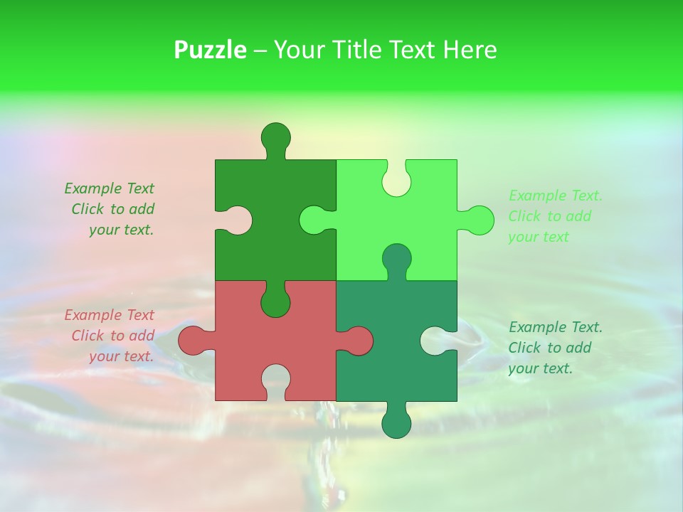 Circle Splash Droplet PowerPoint Template