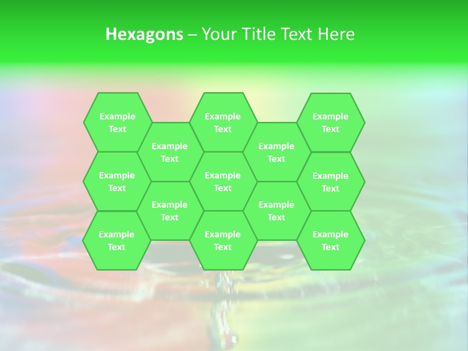 Circle Splash Droplet PowerPoint Template