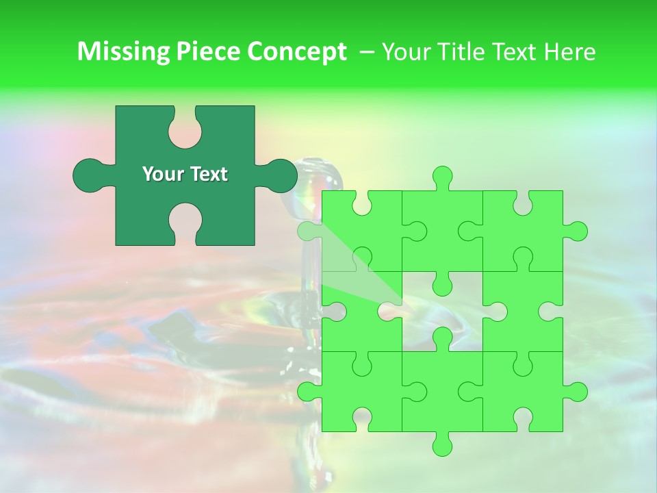 Circle Splash Droplet PowerPoint Template