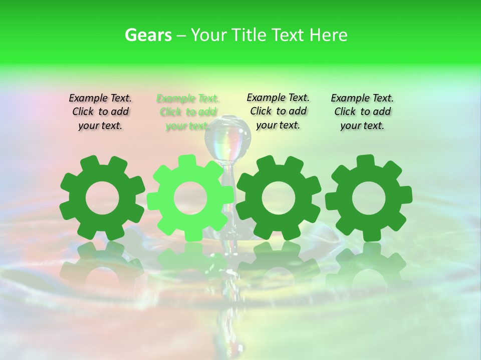 Circle Splash Droplet PowerPoint Template