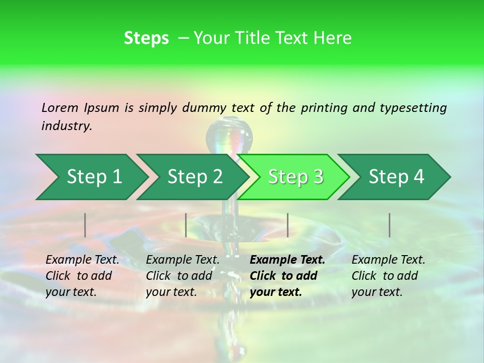Circle Splash Droplet PowerPoint Template