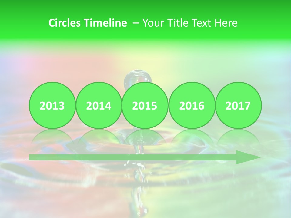 Circle Splash Droplet PowerPoint Template