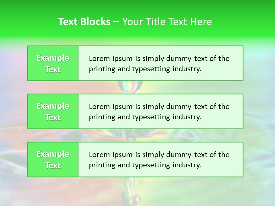 Circle Splash Droplet PowerPoint Template
