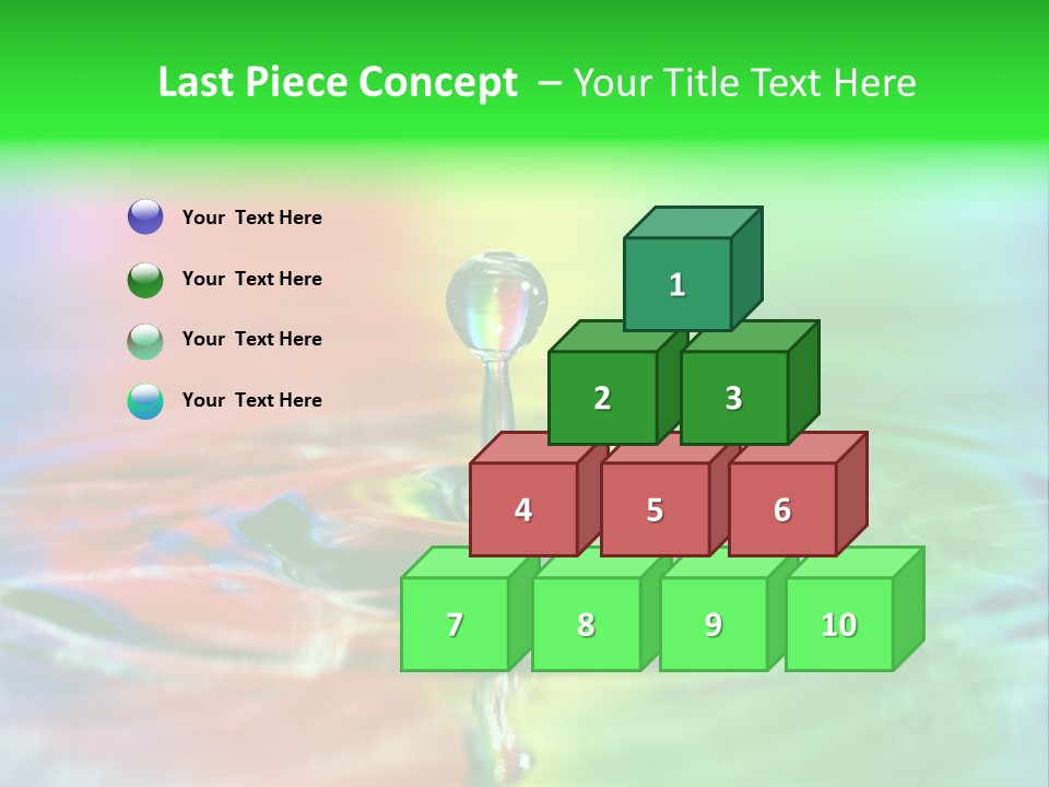 Circle Splash Droplet PowerPoint Template