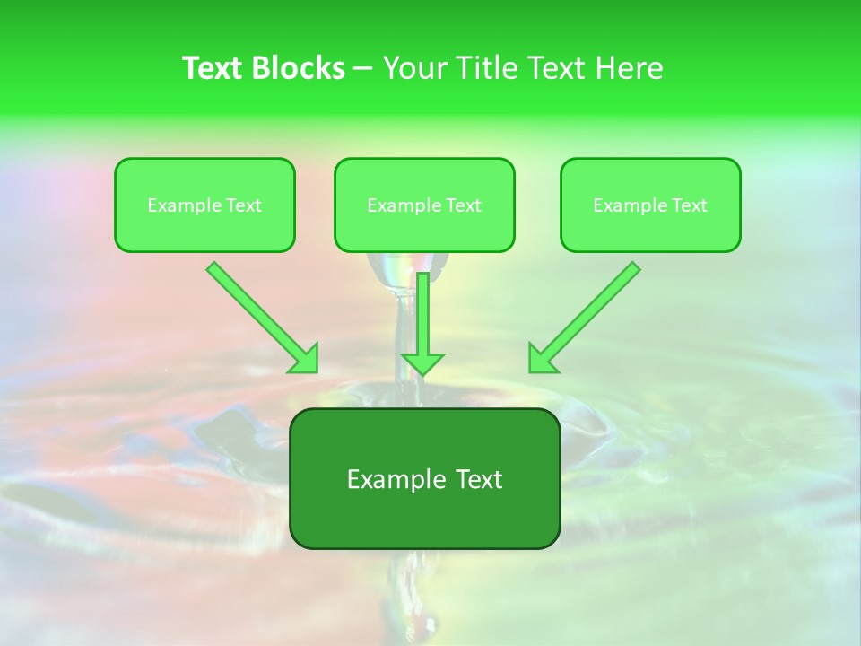 Circle Splash Droplet PowerPoint Template