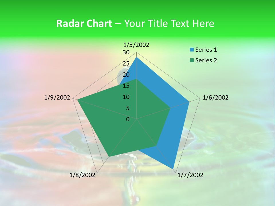 Circle Splash Droplet PowerPoint Template