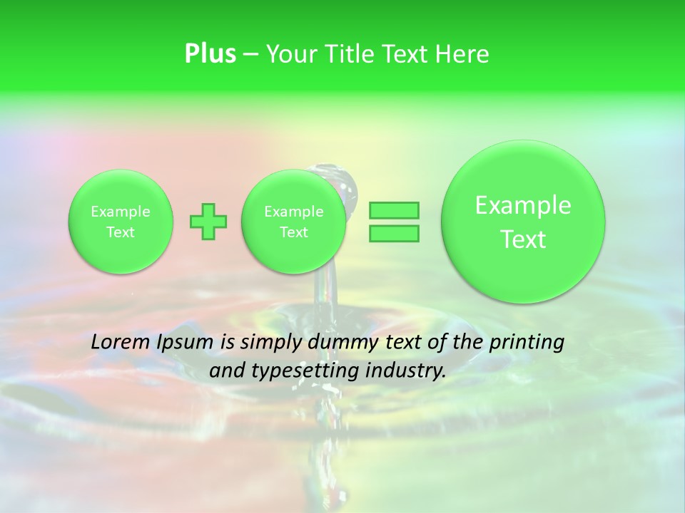 Circle Splash Droplet PowerPoint Template