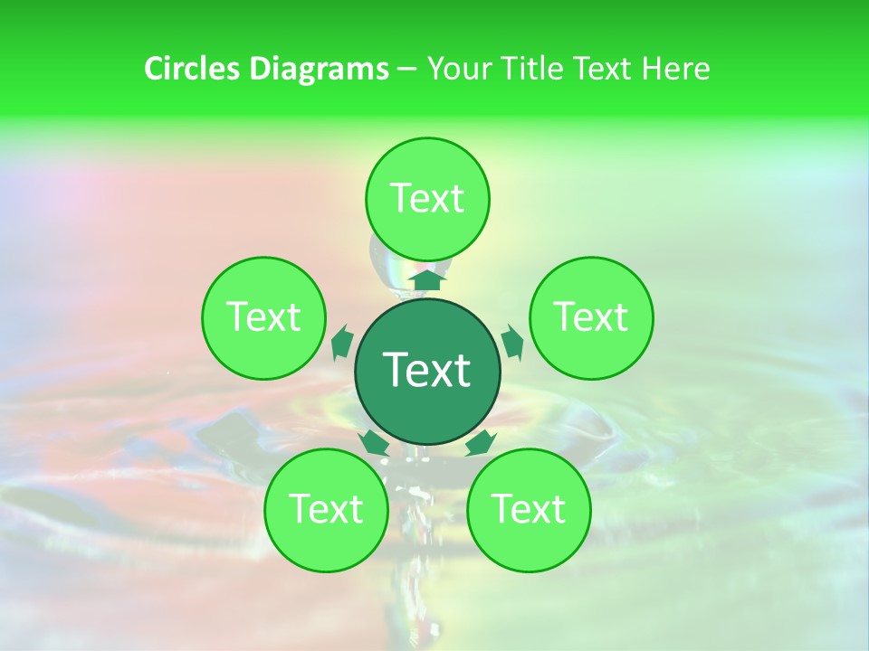 Circle Splash Droplet PowerPoint Template