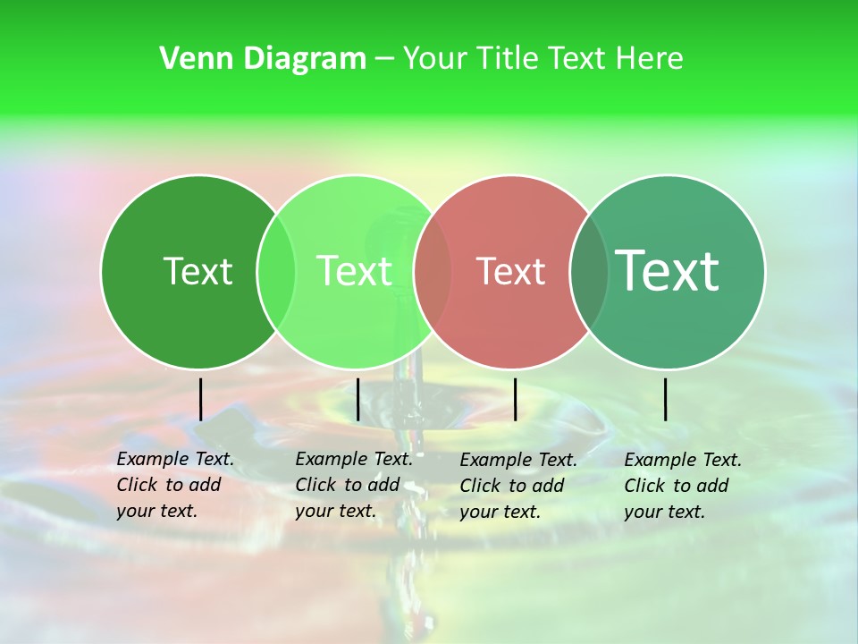 Circle Splash Droplet PowerPoint Template