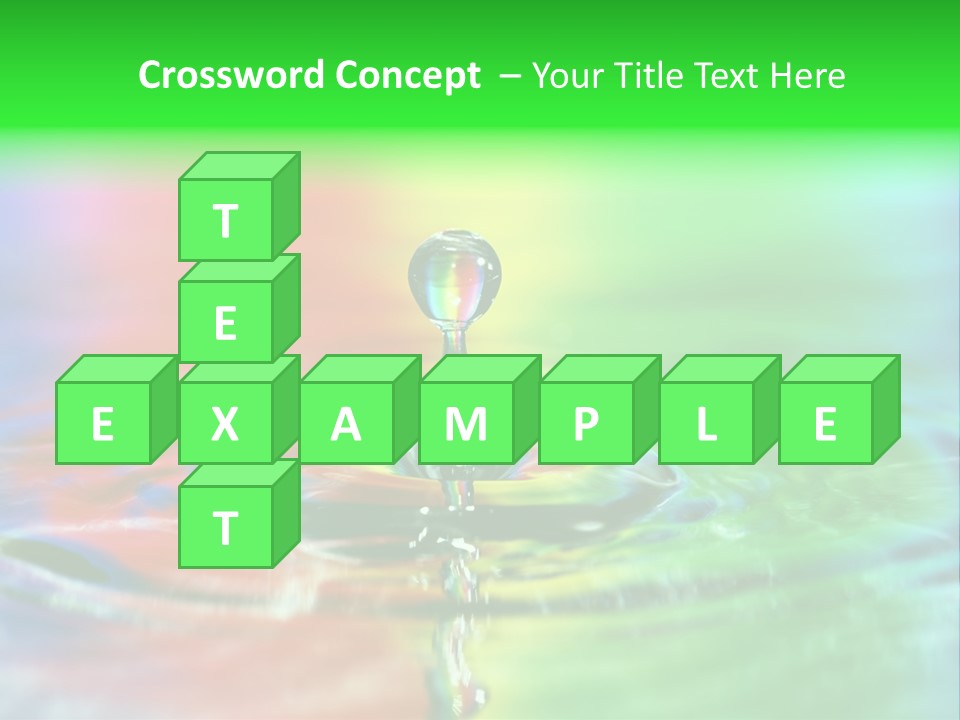 Circle Splash Droplet PowerPoint Template