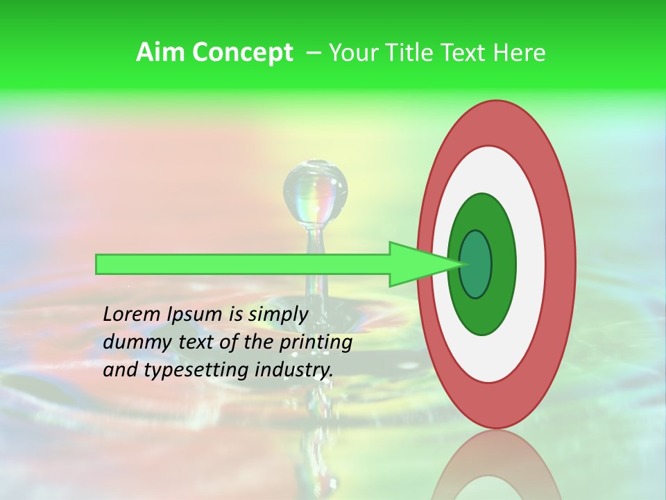Circle Splash Droplet PowerPoint Template