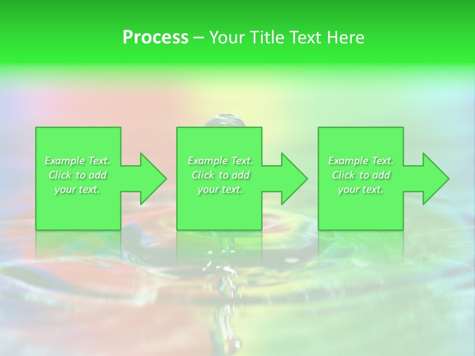 Circle Splash Droplet PowerPoint Template