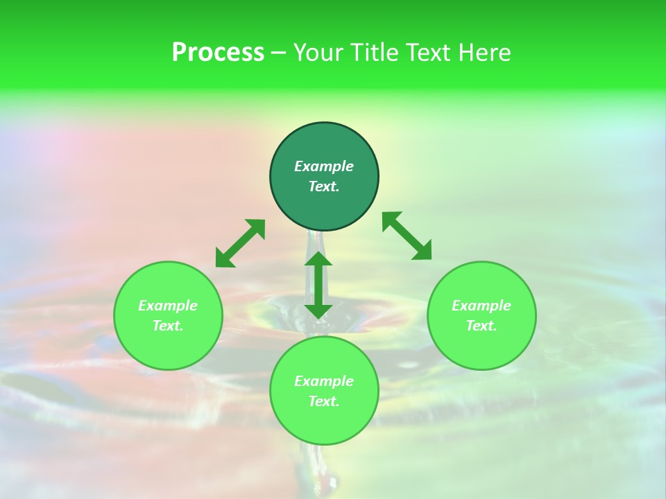 Circle Splash Droplet PowerPoint Template