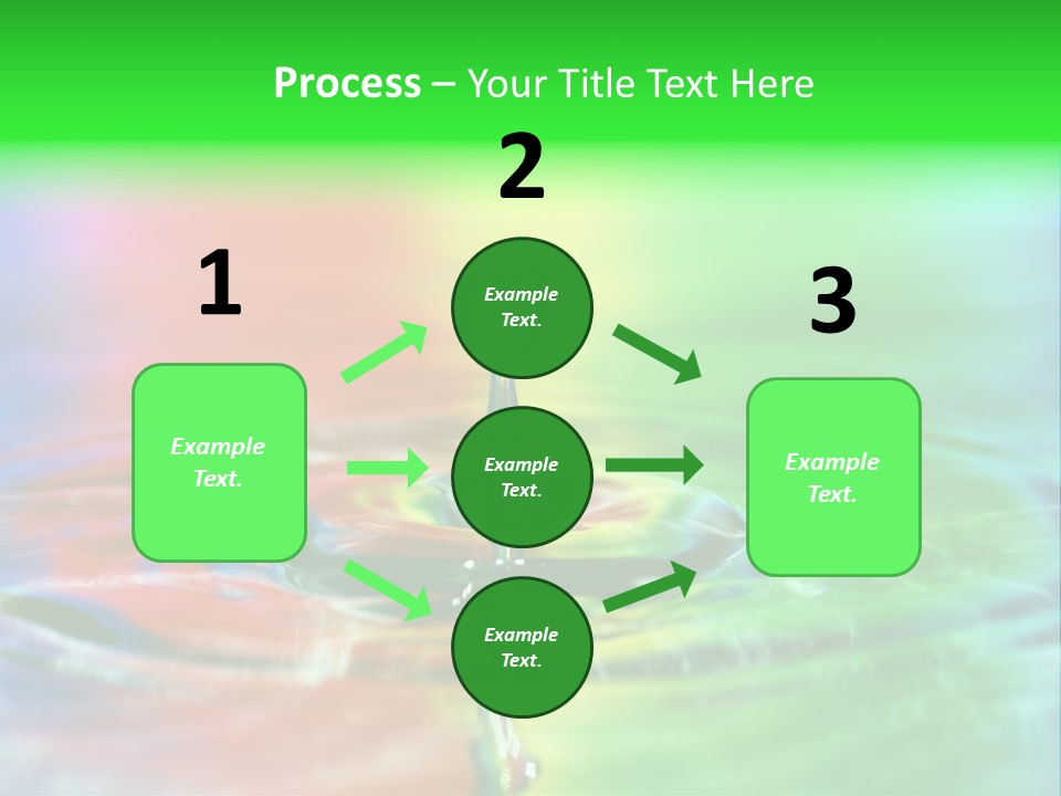 Circle Splash Droplet PowerPoint Template