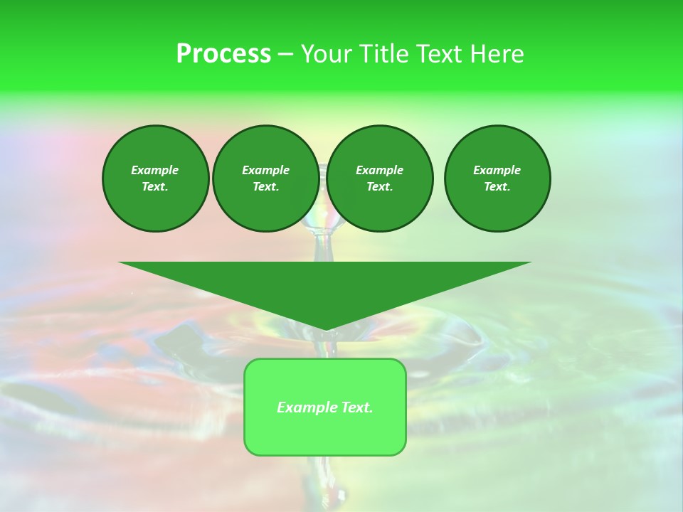 Circle Splash Droplet PowerPoint Template