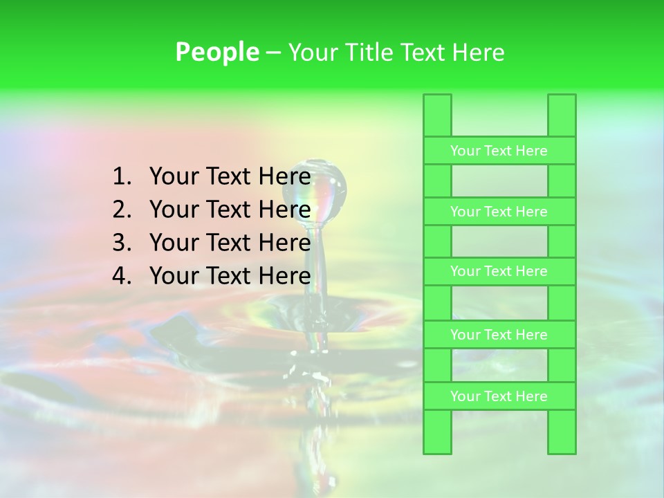 Circle Splash Droplet PowerPoint Template