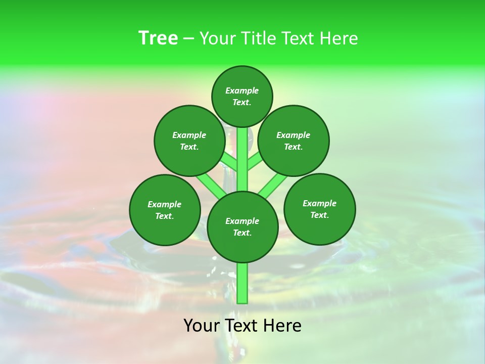 Circle Splash Droplet PowerPoint Template