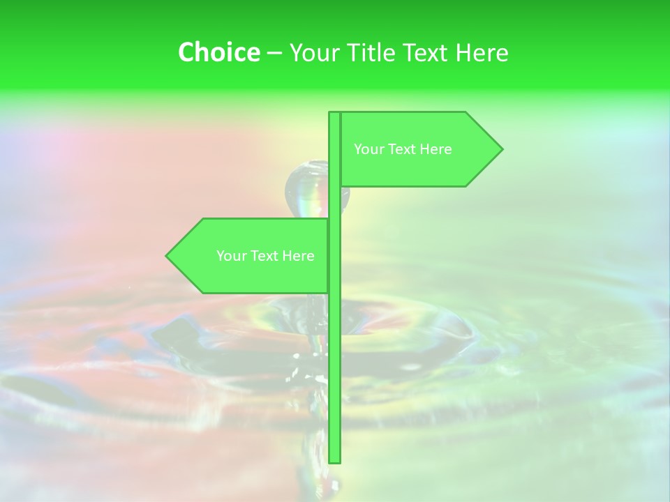 Circle Splash Droplet PowerPoint Template