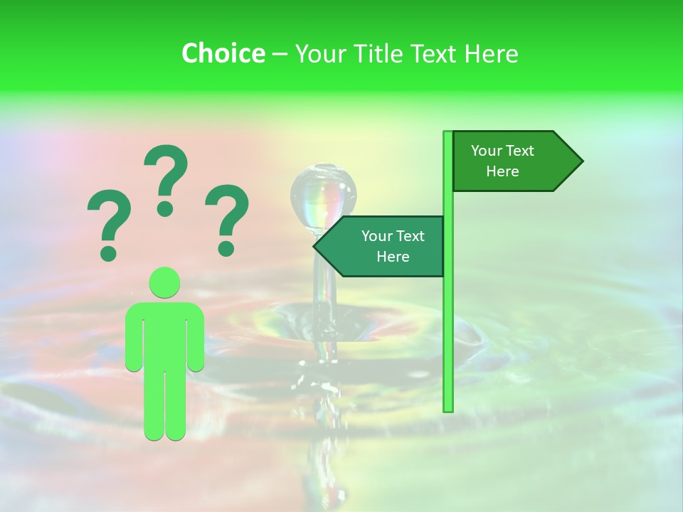 Circle Splash Droplet PowerPoint Template