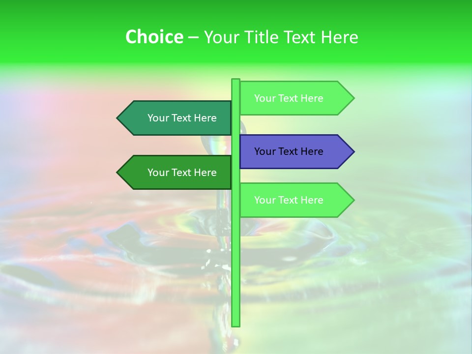 Circle Splash Droplet PowerPoint Template