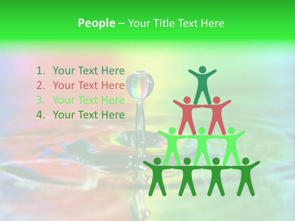 Circle Splash Droplet PowerPoint Template