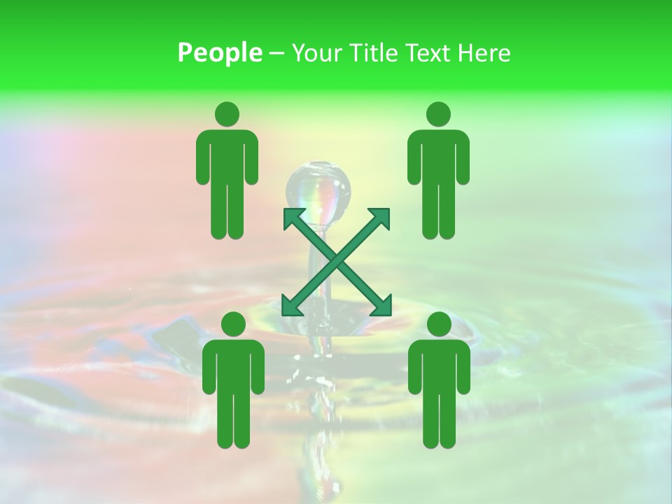 Circle Splash Droplet PowerPoint Template