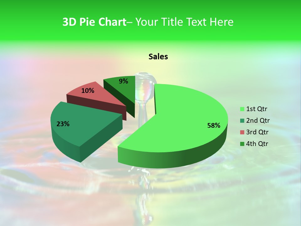 Circle Splash Droplet PowerPoint Template