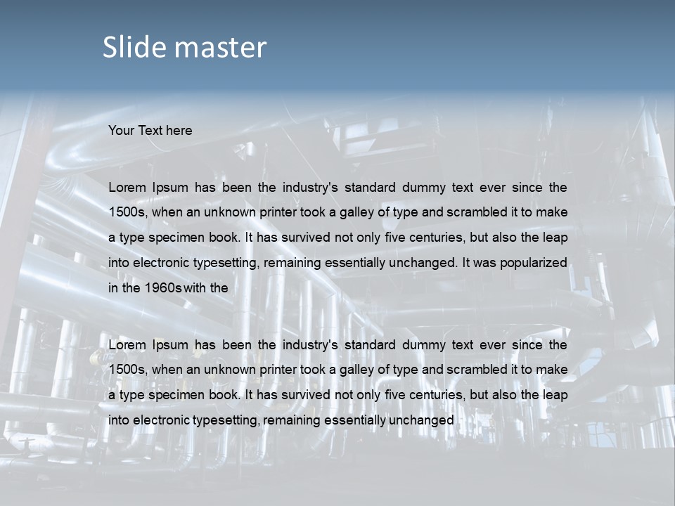 Paperindustry Duct Supply PowerPoint Template