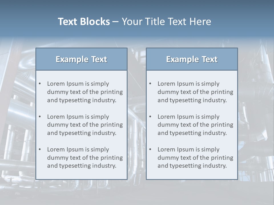 Paperindustry Duct Supply PowerPoint Template