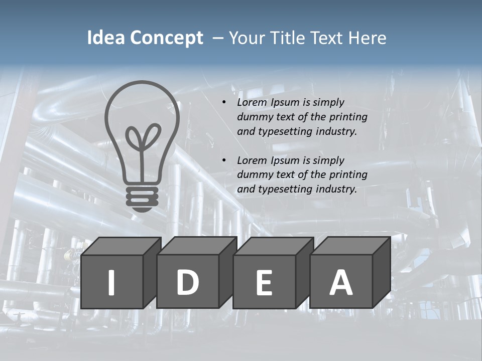 Paperindustry Duct Supply PowerPoint Template