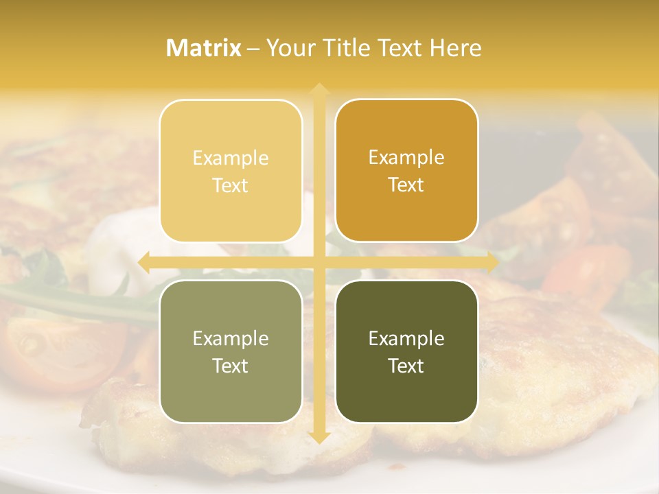 Vegetarian Food Yellow Breakfast PowerPoint Template
