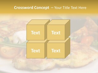 Vegetarian Food Yellow Breakfast PowerPoint Template