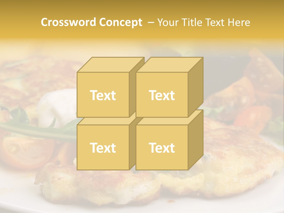 Vegetarian Food Yellow Breakfast PowerPoint Template