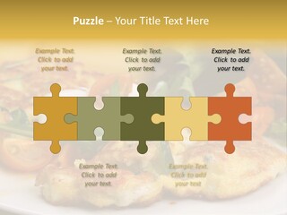 Vegetarian Food Yellow Breakfast PowerPoint Template