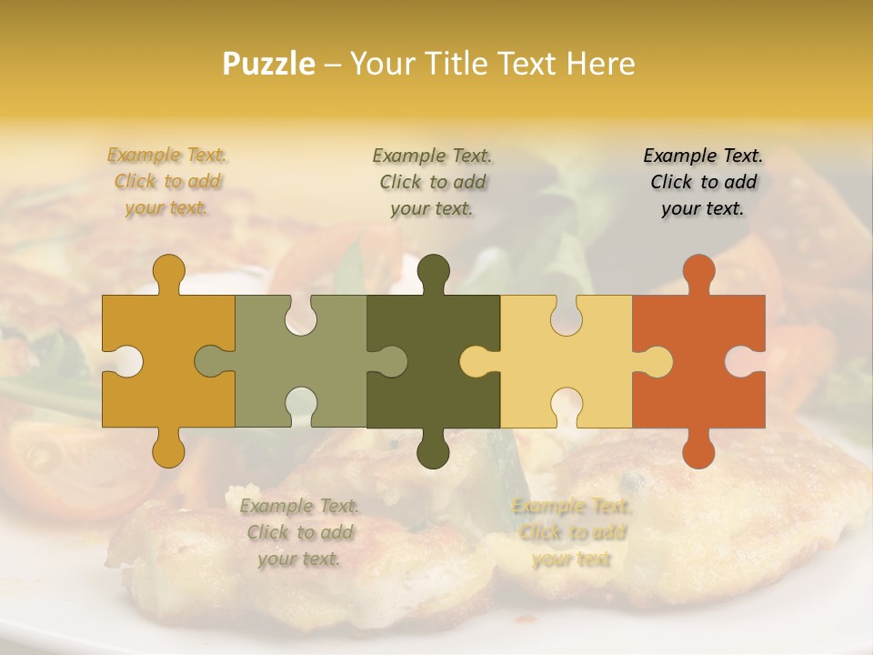 Vegetarian Food Yellow Breakfast PowerPoint Template