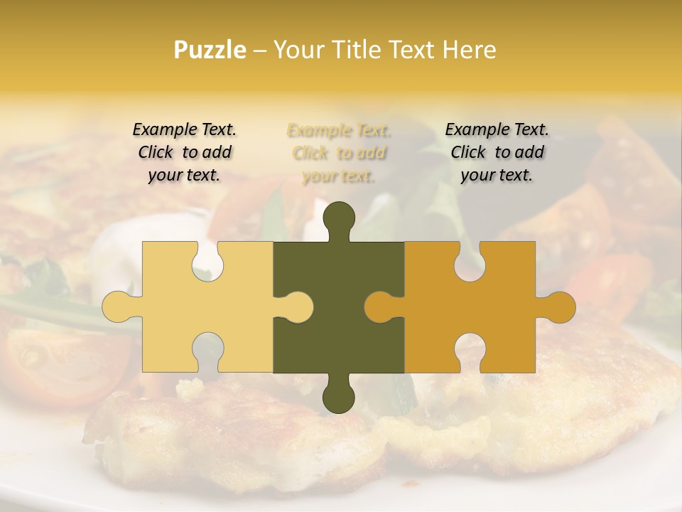 Vegetarian Food Yellow Breakfast PowerPoint Template