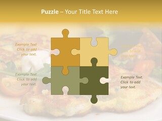 Vegetarian Food Yellow Breakfast PowerPoint Template