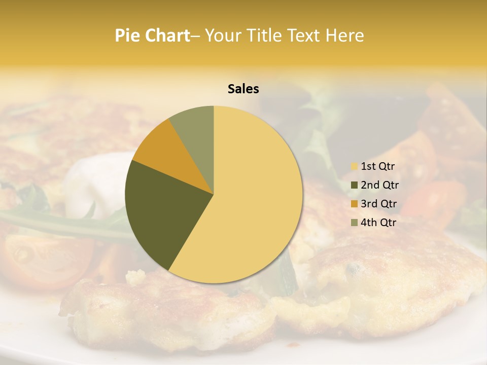Vegetarian Food Yellow Breakfast PowerPoint Template